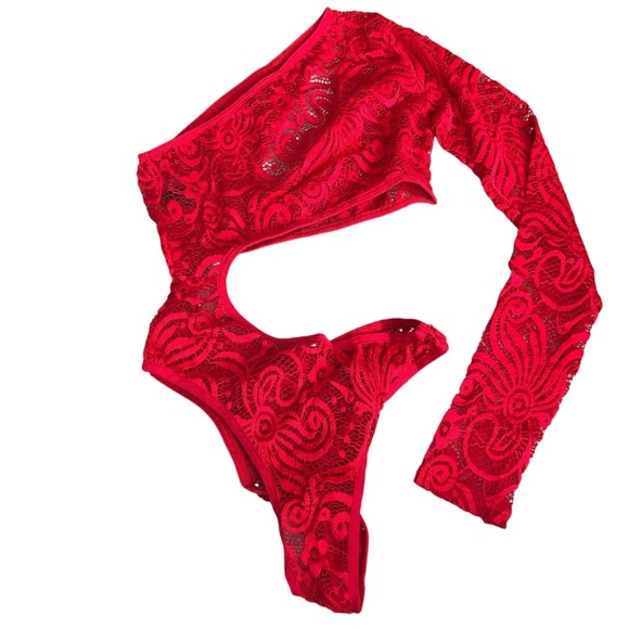 Frederick's of Hollywood Red bodysuit  Intimates - Picture 1 of 14